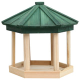 Vidaxl Feed Beef Octagonal 33x30 cm Solid Pinewood