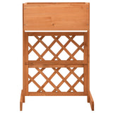 Vidaxl latwerkplantenbak 45x30x74 cm en pin solide orange