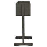 Vidaxl latwerkplantenbak 45x30x74 cm massief vurenhout grijs
