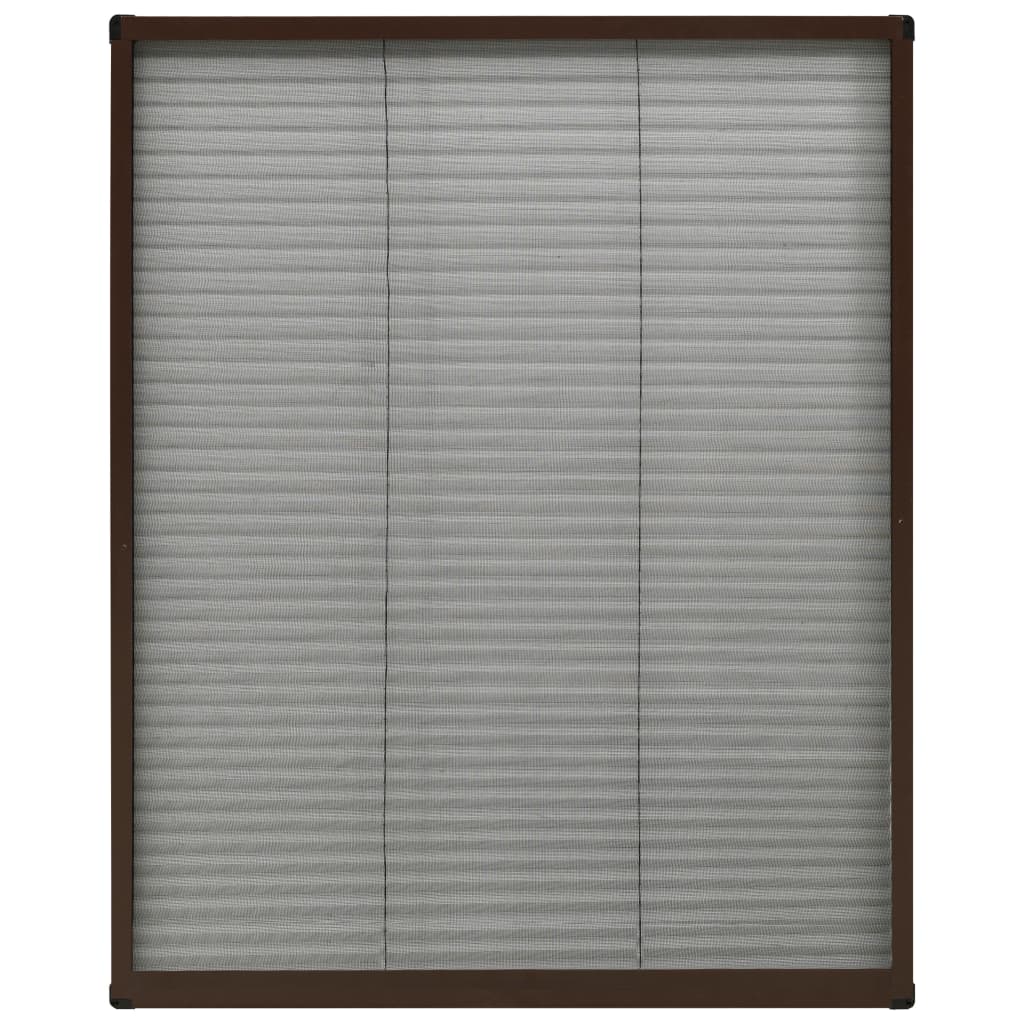 Vidaxl Fenêtre Plissé 60x80 cm en aluminium brun