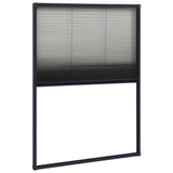 Ventana Vidaxl Plissé 80x120 cm de aluminio antracita