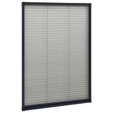 Ventana Vidaxl Plissé 80x120 cm de aluminio antracita