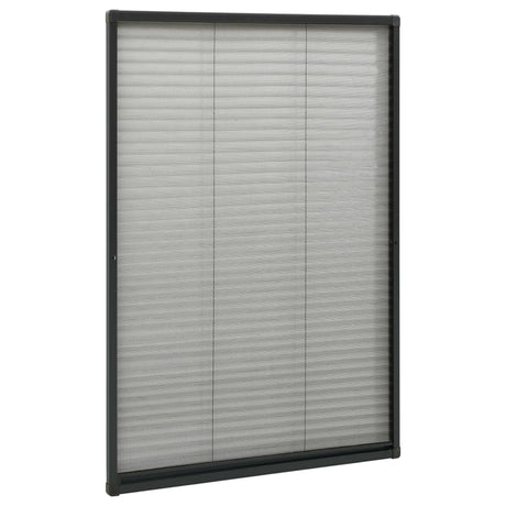 Vidaxl raamhor plissé 80x160 cm aluminium antraciet