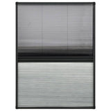Vidaxl Raamhor Plissé avec Blackout 80x120 cm en aluminium