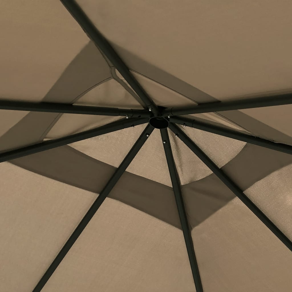 Vidaxl Arbor 160 g m² 3x3x2,6 m taupe