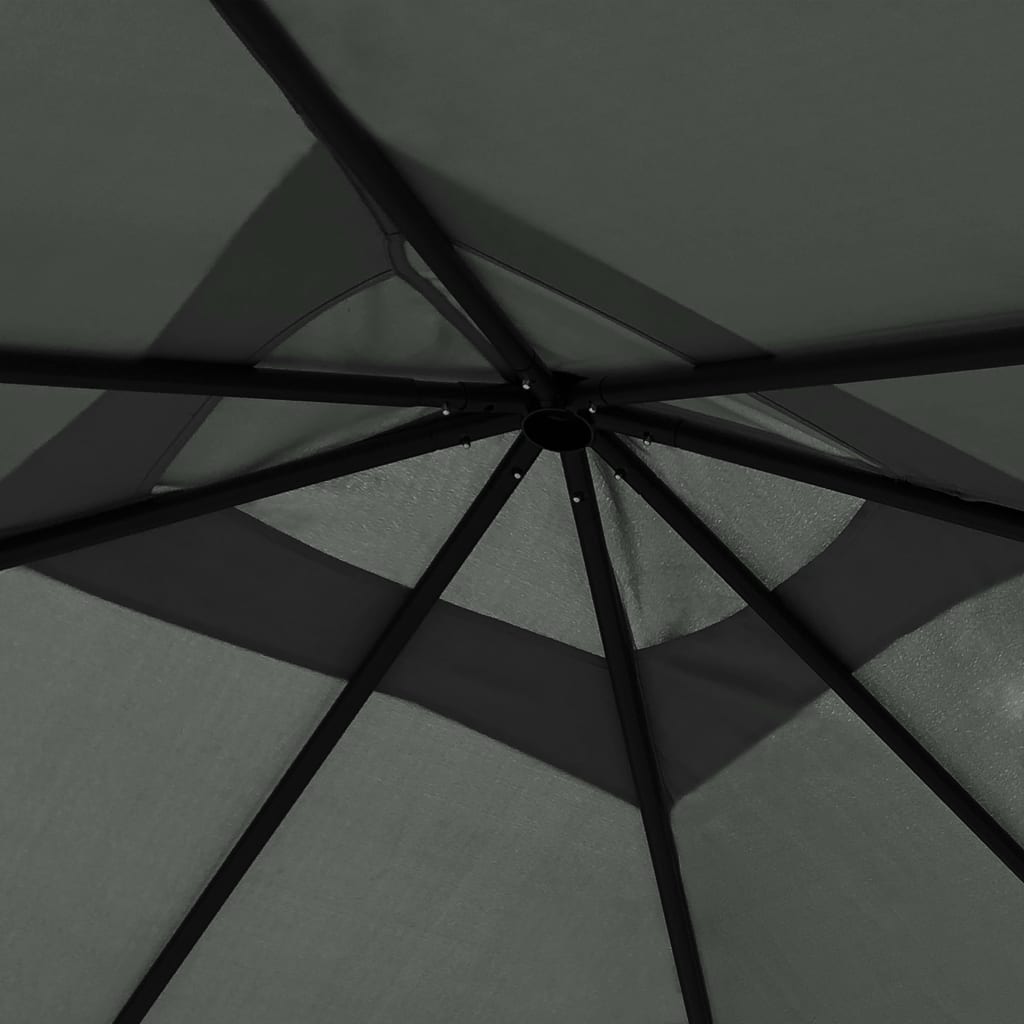 Vidaxl Arbor 160 g m² 3x3x2,6 m anthracite -colored