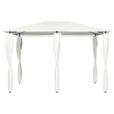Vidaxl Arbor avec couvercles de poteau 160 g m² 3x4x2,6 m crème -colored