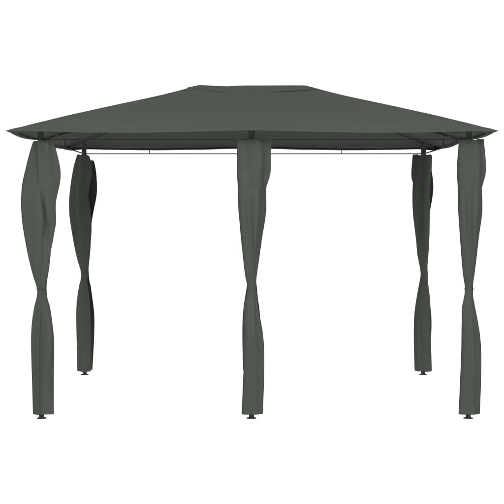 Vidaxl Arbor med stang dækker 160 g m² 3x4x2,6 m anthracit -farvet