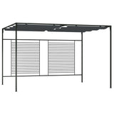 Vidaxl Arbor s rozšiřitelnou střechou 180 g m² 4x3x2,3 m Anthracite -Colored