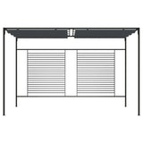 Arbor vidaxl avec toit extensible 180 g m² 4x3x2.3 m anthracite -colored