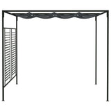 Vidaxl arbor with extendable roof 180 g m² 4x3x2.3 m anthracite -colored