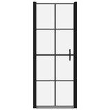 Portes de douche vidaxl 81x195 cm en verre durci noir