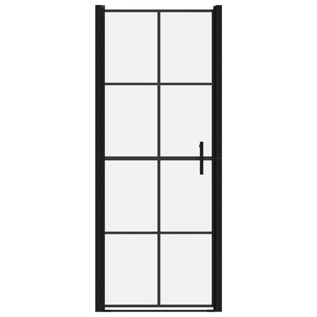 Portes de douche vidaxl 81x195 cm en verre durci noir