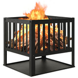 VidaXL fireplace 40x40x40 cm steel