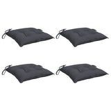 Coussins de chaise Vidaxl 4 pcs 40x40x7 cm Oxford tissu anthracite -colored