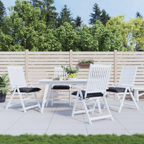 Coussins de chaise Vidaxl 4 pcs 40x40x7 cm Oxford tissu anthracite -colored