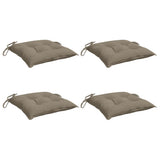 Coussins de chaise vidaxl 4 pcs 40x40x7 cm oxford tissu taupe