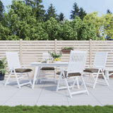 Coussins de chaise vidaxl 4 pcs 40x40x7 cm oxford tissu taupe