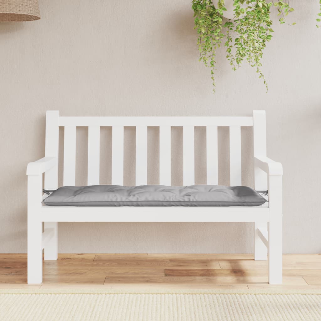 Vidaxl Garden bench cushion 120x50x7 cm Oxford fabric gray