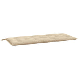 Vidaxl Garden Banch Cushion 120x50x7 cm Tessuto oxford beige