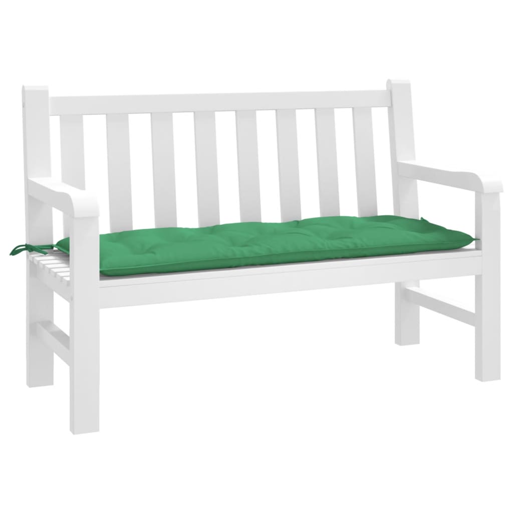 Vidaxl Garden Banch Cushion 120x50x7 cm tessuto oxford verde