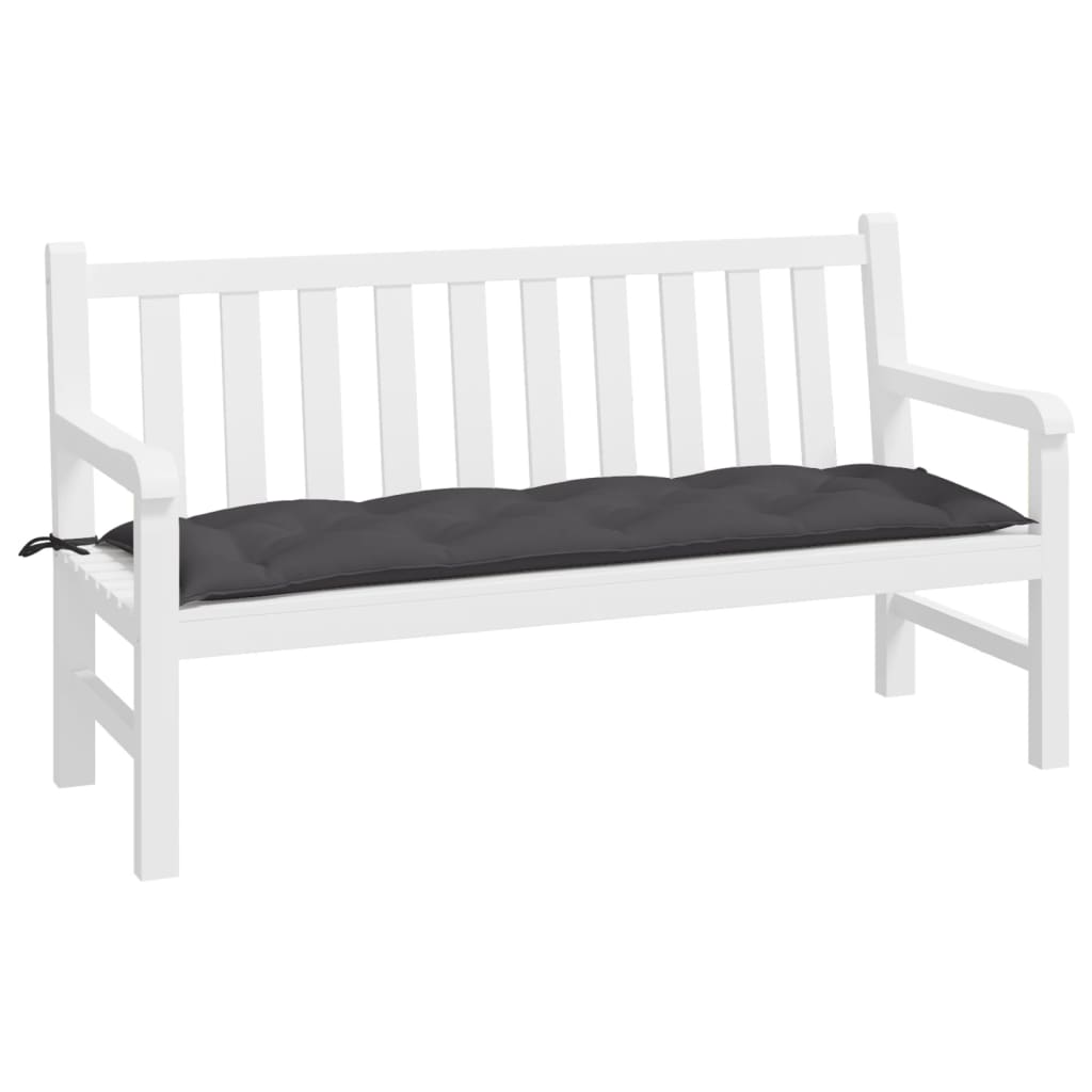 Vidaxl Garden Bench Cushion 150x50x7 cm Oxford Stoff Anthracite -farget