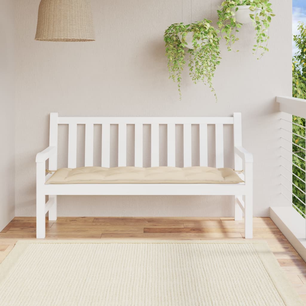 Vidaxl Garden bench cushion 150x50x7 cm Oxford fabric beige