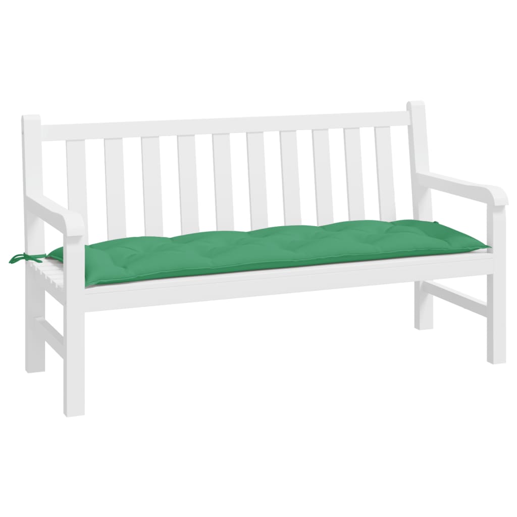 Vidaxl Garden Bench Kissen 150x50x7 cm Oxford Stoff grün