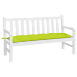 Vidaxl jardin banc coussin 150x50x7 cm tissu oxford vert clair