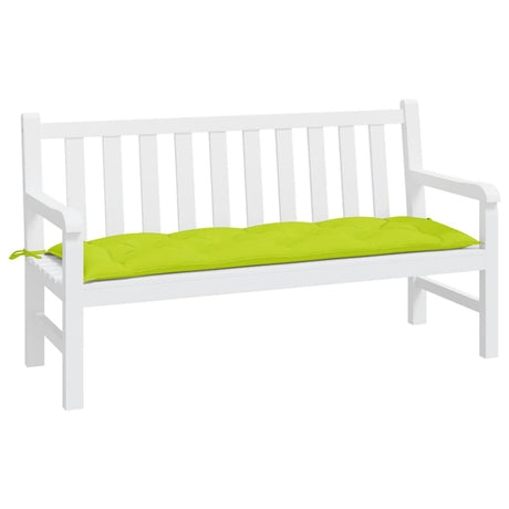 Vidaxl jardin banc coussin 150x50x7 cm tissu oxford vert clair