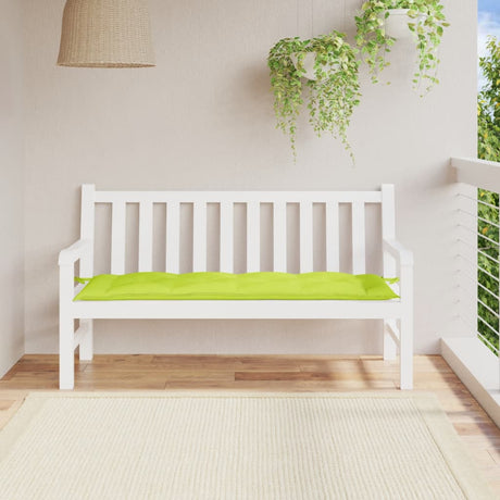 Vidaxl jardin banc coussin 150x50x7 cm tissu oxford vert clair