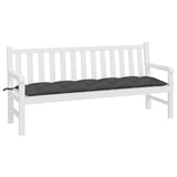 VidaXL Garden bench cushion 180x50x7 cm Oxford fabric anthracite -colored