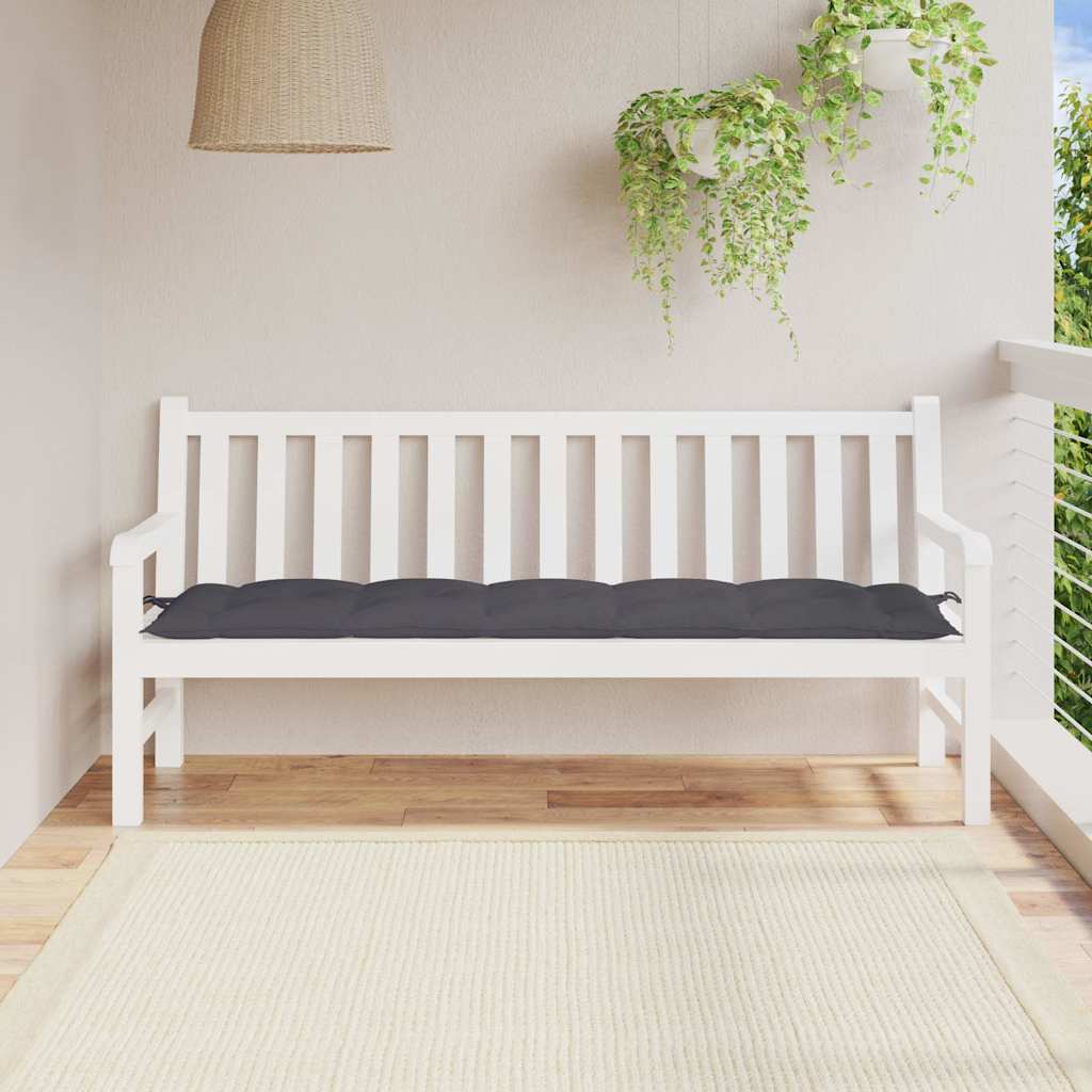 Vidaxl Garden Banc Cushion 180x50x7 cm Oxford Fabric Anthracite -Colored