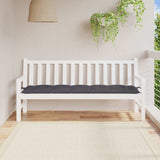 Vidaxl Garden Banc Cushion 180x50x7 cm Oxford Fabric Anthracite -Colored