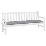 Vidaxl Garden Banch Cushion 180x50x7 cm tessuto Oxford grigio