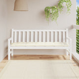 Vidaxl Garden Bench Pushion 180x50x7 cm Oxford Fabric Crèmewit