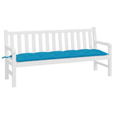 VIDAXL Garden Bench blazina 180x50x7 cm Oxford tkanina svetlo modra