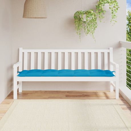 Vidaxl jardin banc coussin 180x50x7 cm tissu oxford bleu clair