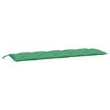 Vidaxl jardin banc coussin 180x50x7 cm oxford tissu vert