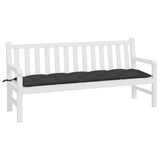 Vidaxl Garden Banc Cushion 180x50x7 cm Oxford tissu noir