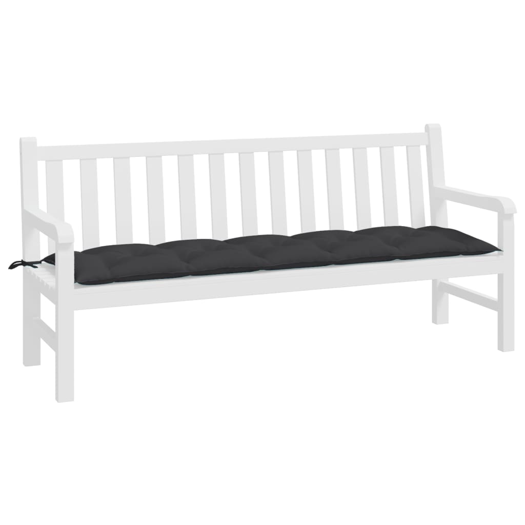 Vidaxl Garden Bench Pushion 180x50x7 cm Oxford stof sort