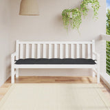 Vidaxl Garden Banc Cushion 180x50x7 cm Oxford tissu noir