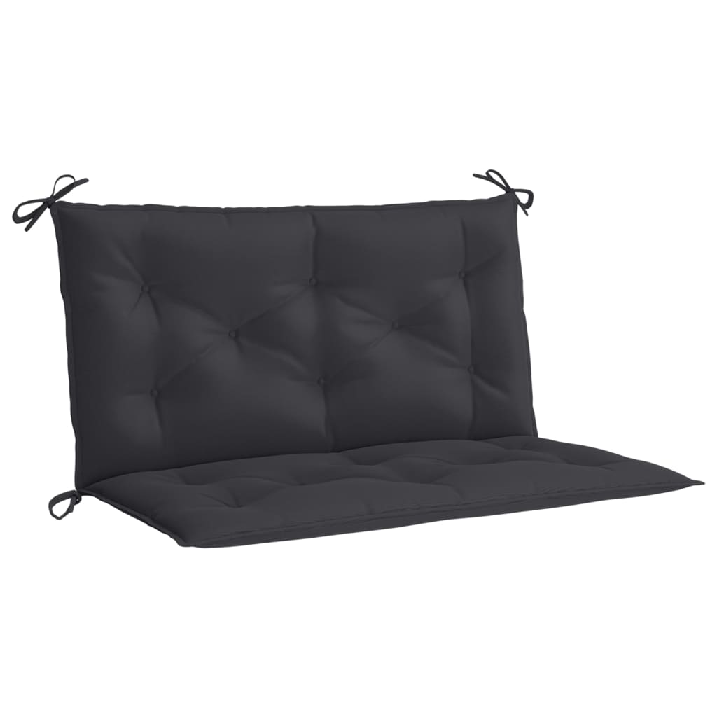 Vidaxl Garden Bench Cushion 100x (50+50) X7 CM Oxford Fabric Negro