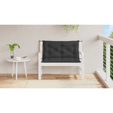 Vidaxl jardin banc coussin 100x (50 + 50) x7 cm oxford tissu noir