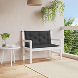 Vidaxl jardin banc coussin 100x (50 + 50) x7 cm oxford tissu noir