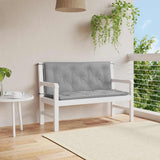 Vidaxl jardin banc coussin 120x (50 + 50) x7 cm Oxford tissu gris