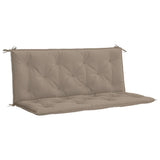Vidaxl tuinbankkussen 120x(50+50)x7 cm oxford stof taupe