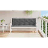 Vidaxl jardin banc coussin 150x (50 + 50) x7 cm oxford tissu anthracite colored