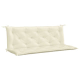 Vidaxl Garden Banc Cushion 150x (50 + 50) x7 cm Oxford Fabric Crèmewit