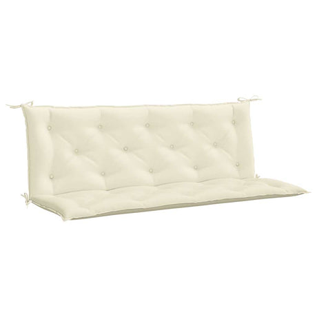 Vidaxl Garden Banc Cushion 150x (50 + 50) x7 cm Oxford Fabric Crèmewit